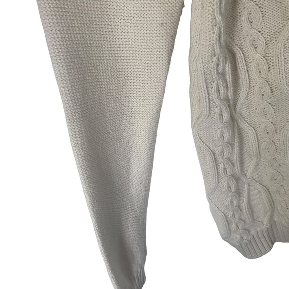 Soft Surroundings Women's Size Small Cream Black Pull over Long Sleeve Sweater - Picture 5 of 10